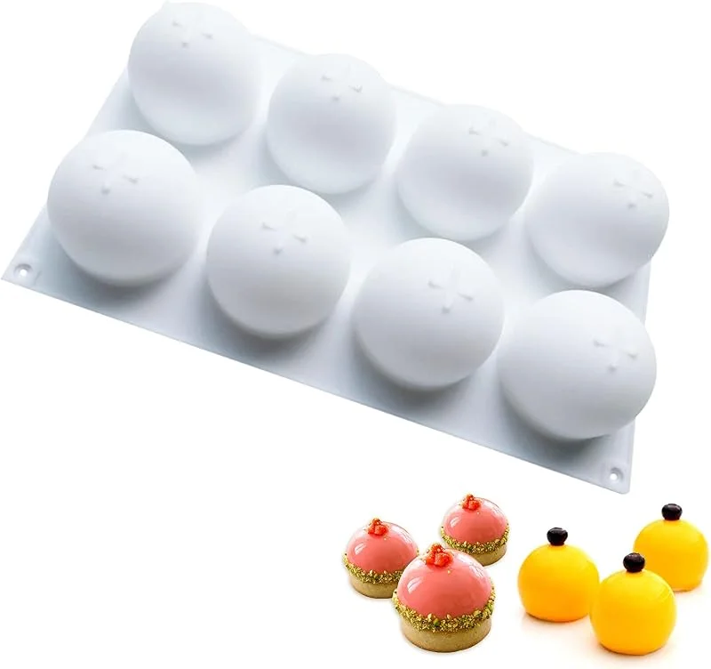 Marke: MARUKO Muttertag Silikonform Kugel, Halbkugel Backform, Silikonform Kugel Schokolade, Bonbon- & Schokoladenformen, Runder zur Herstellung von Schokolade, Kuchen, Gelee, Dome-Mousse — Weihnachtskueche
