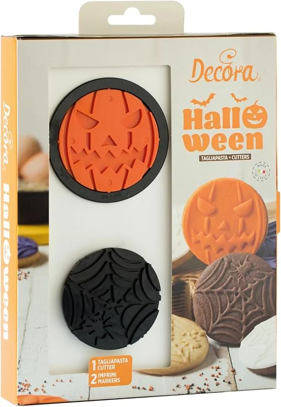 Marke: Decora Decora, 0255228 Set mit 3 Halloween-Ausstechformen und -Markern aus Kunststoff — Weihnachtskueche