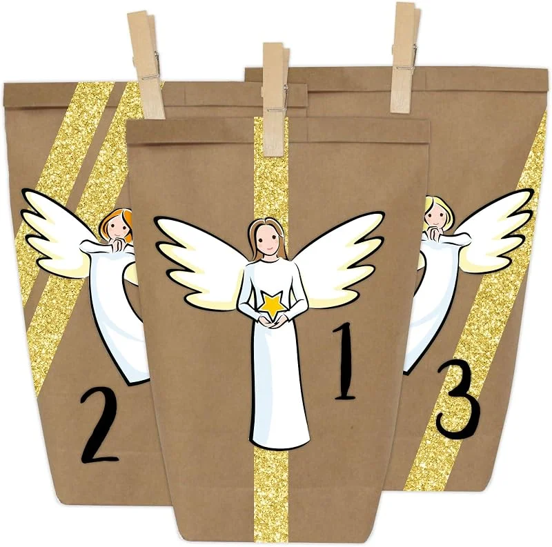 Besuche den Papierdrachen-Store Papierdrachen Adventskalender 2026 - DIY Motiv Engelchen — Advent und Tisch