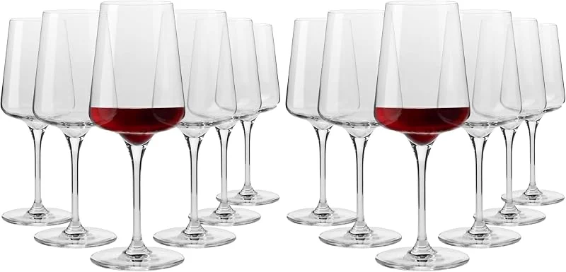 Besuche den Krosno-Store Krosno Rotweingläser 6er Set, 500 ml, Infinity Kollektion (Packung mit 2) — Wein und Festtafel