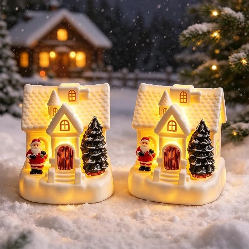 Marke: Duomga Weihnachtsdorf Mit Beleuchtung Weihnachtsdeko Weihnachtsdorf HäUser
