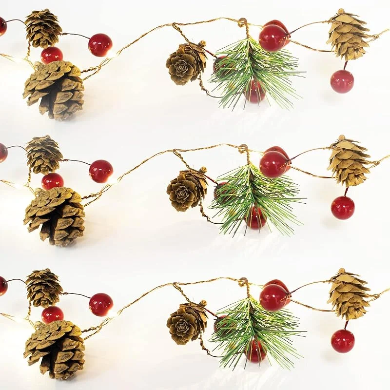 Besuche den TRIXES-Store TRIXES 2M Weihnachts-LED-Girlande Batteriebetrieben Innen — Weihnachtsbeleuchtung