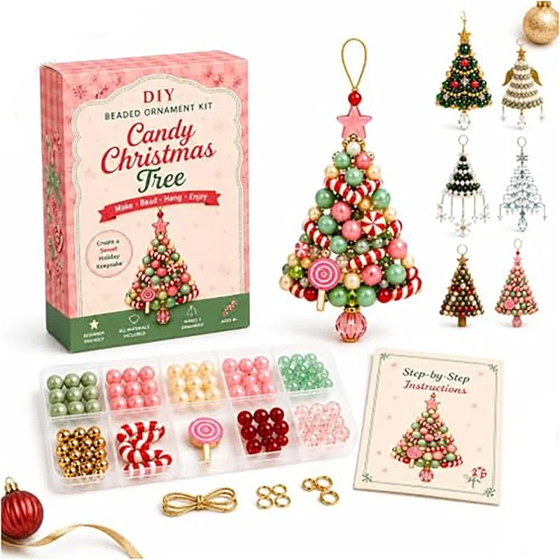 Marke: Generic DIY-Weihnachtsbaumschmuck-Set Mit Perlen (A) — Weihnachtsdeko