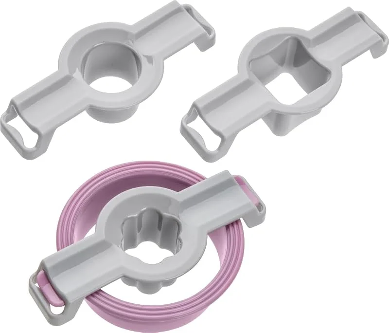 Besuche den Zenker-Store Zenker 44835 Linzer Ausstecher, Kunststoff, 4teilig rose, grau — Weihnachtskueche