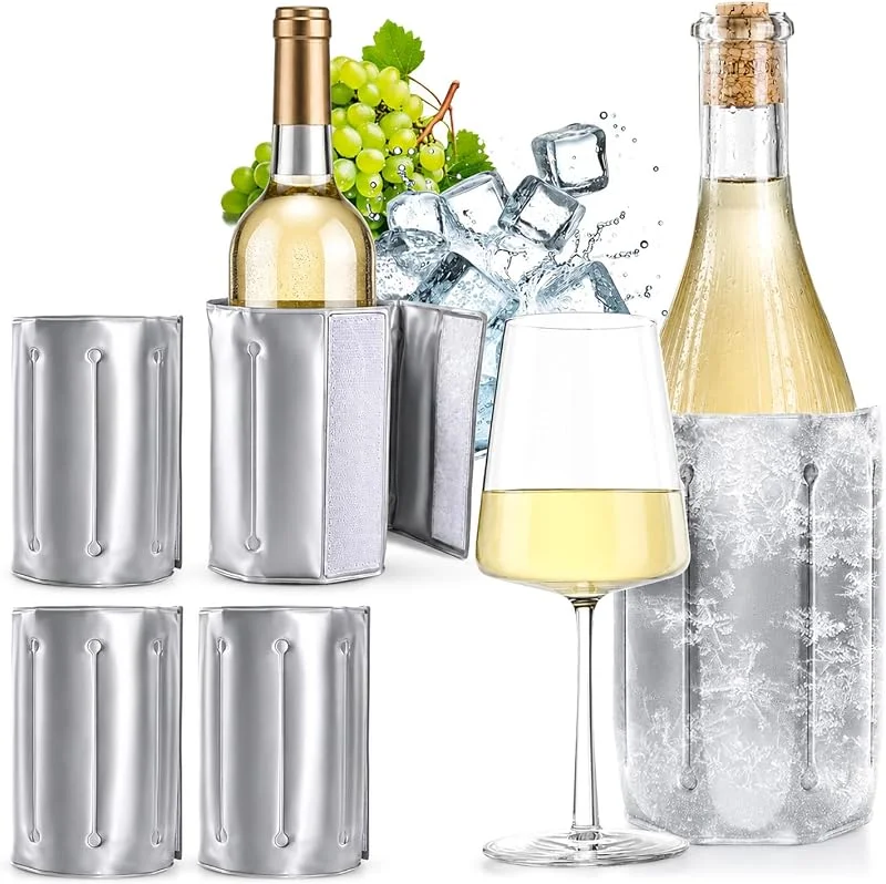 Besuche den com-four-Store COM-FOUR® 4x Flaschenkühler für unterwegs, Weinkühler-Manschette — Wein und Festtafel