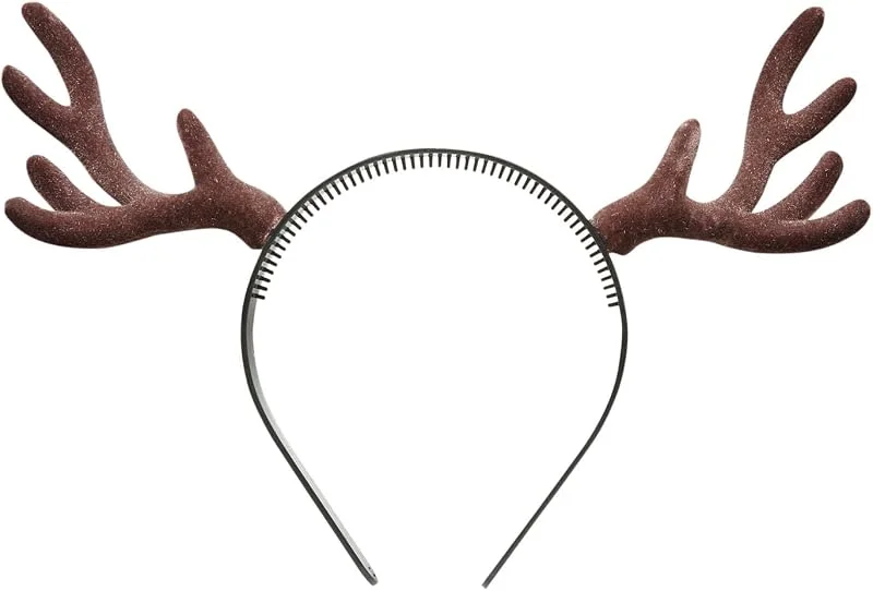 Besuche den W WIDMANN MILANO Party Fashion-Store W WIDMANN MILANO Party Fashion 9538D - Beflocktes Rentiergeweih, Accessoire, Haarschmuck, Kopfschmuck, Weihnachten, Karneval, Fasching, Mottoparty — Weihnachtsmode