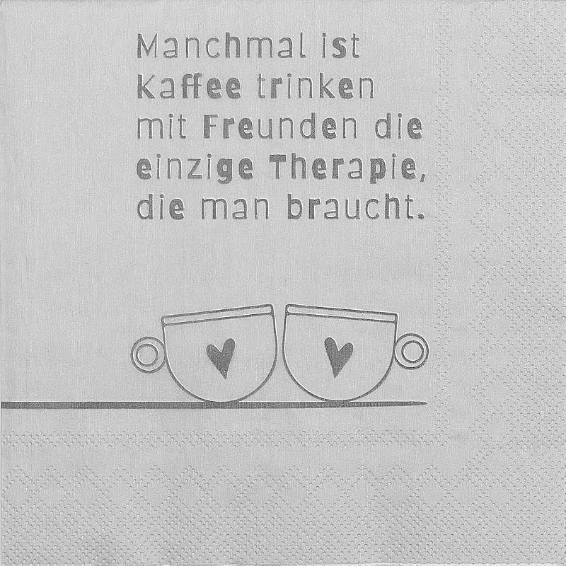 Besuche den Räder-Store [DL] Serviette 33x33cm, Manchmal ist Kaffee trinken... — Advent und Tisch