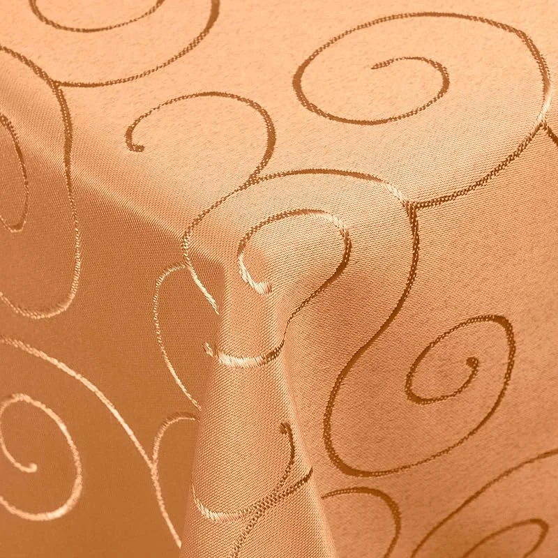 Besuche den DecoHomeTextil Heimtextilmanufaktur-Store DecoHomeTextil Kringel Tischdecke Eckig 110 x 180 cm Terrakotta — Küche & Haushalt