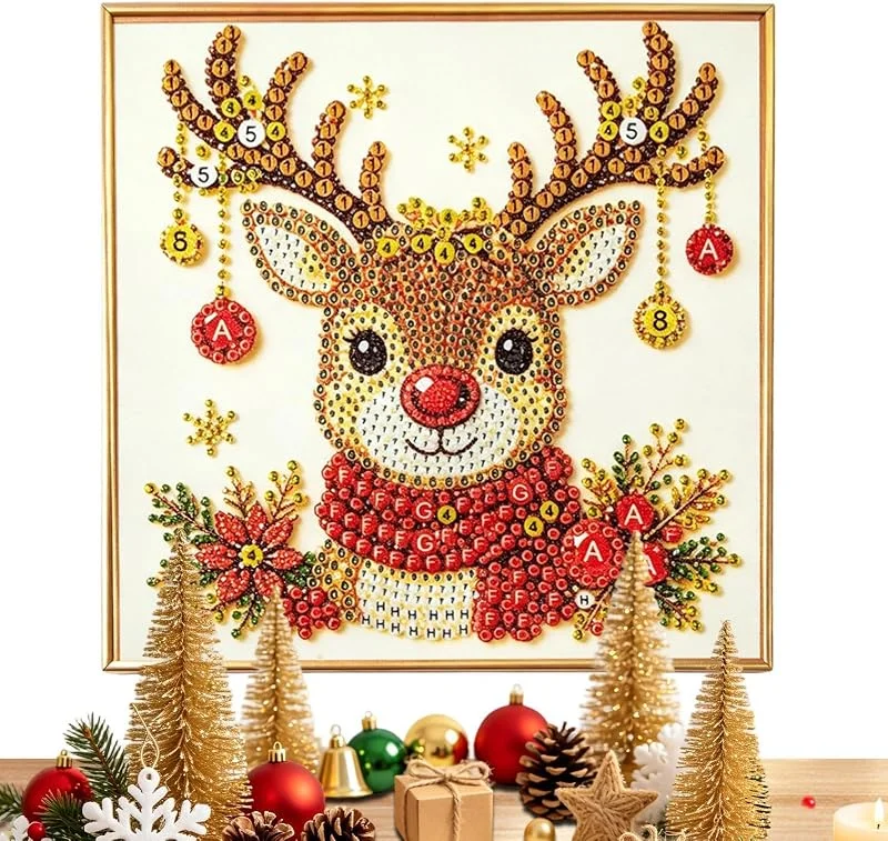 Marke: Generisch Kit Kunst von Edelsteinen Set Materialien – Handwerk Weihnachten Handarbeit — Weihnachtsdeko