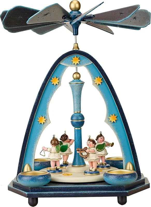 Marke: Hubrig Volkskunst GmbH 1-stöckige Pyramide Engelkonzert - 35 cm — Weihnachtsdeko