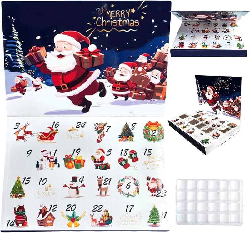 Marke: Muzrunq Leerer Adventskalender zum Befüllen von 24-Tage-Adventskalenderboxen, Weihnachtsdekoration — Advent und Tisch