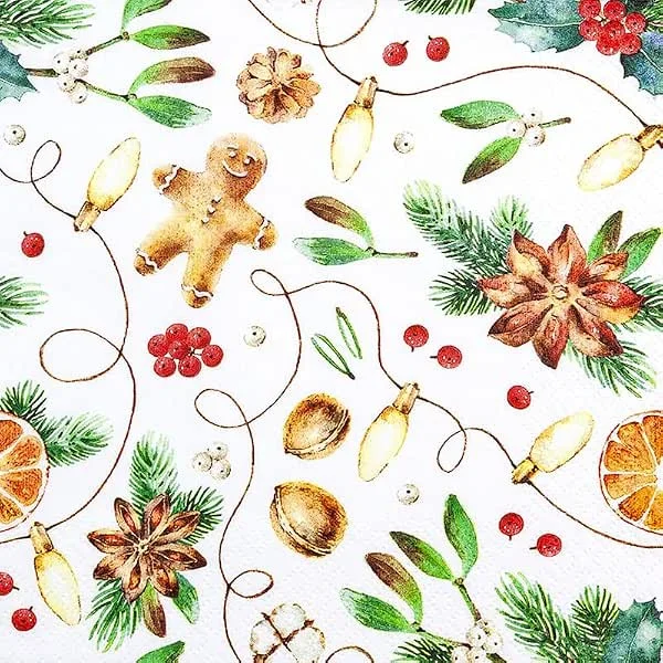 Besuche den Home Fashion-Store Home Fashion 20 Servietten Weihnachten Weihnachtsgefühl weiß als Tischdeko. Papierservietten weihnachtlich mit Motiv. Auch für Decoupage und Serviettentechnik 33x33cm — Advent und Tisch