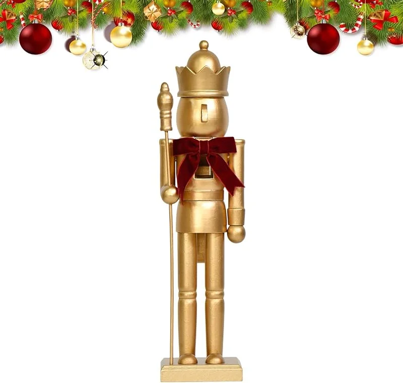 Marke: Jvjggag Nussknacker, Weihnachtsdekoration, festlich, Holz, Nussknacker-Figur