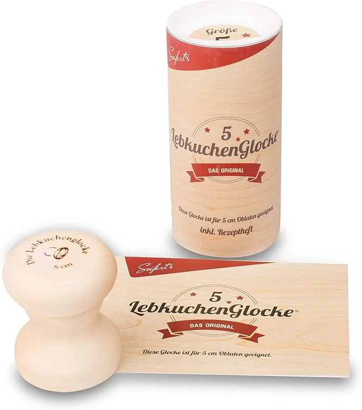 Besuche den Lebkuchenglocke-Store Lebkuchenglocke, Das Original, Lebkuchenform 5 cm, zum backen von Nürnberger Lebkuchen, Backform für Hobbybäcker und Konditoren — Weihnachtskueche