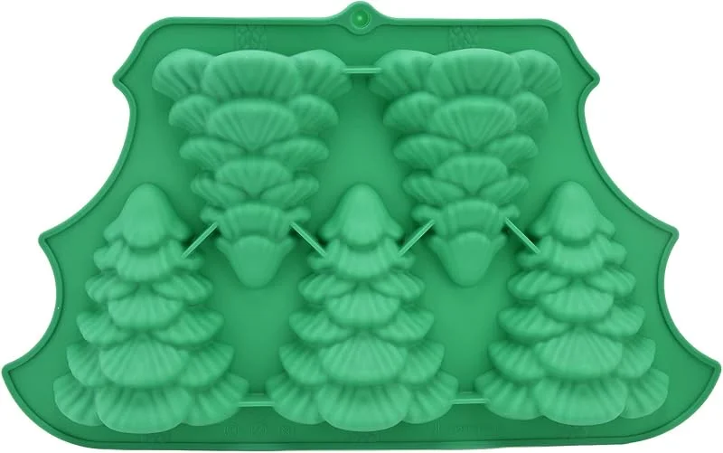 Besuche den UPQRSG-Store Weihnachtsbaum Silikonformen, 5 Mulden, Süßigkeiten Backbleche, Hitzebeständig, Leicht zu Entformende Fondant Formen, Weihnachts Geburtstagsfeier, DIY Kuchendekoration — Weihnachtskueche