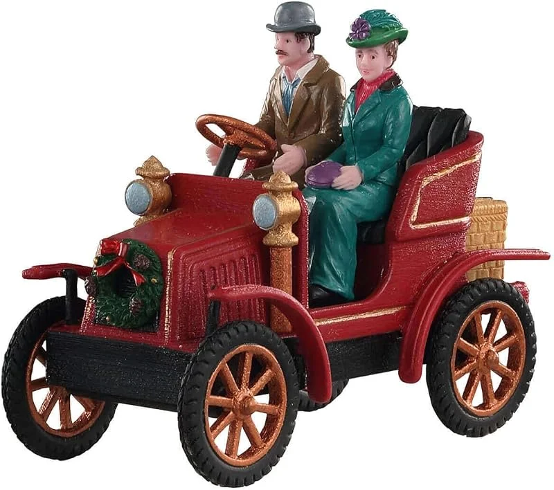 Marke: Lemax Lemax 93426 Christmas Village First Car In Town — Weihnachtsdeko