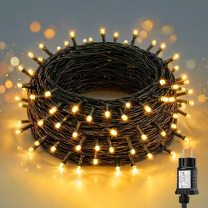 Besuche den SALCAR-Store SALCAR Lichterkette Außen Weihnachtsbaum 5m 50er LEDs, Warmweiß — Weihnachtsbeleuchtung