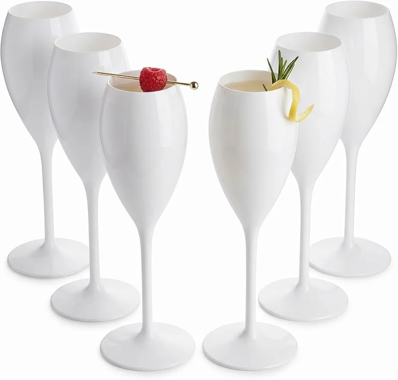 Besuche den skaza Exceeding Expectations.-Store Skaza Sektgläser Kunststoff, 6er Set, Tritan, 200 ml, Weiß — Wein und Festtafel