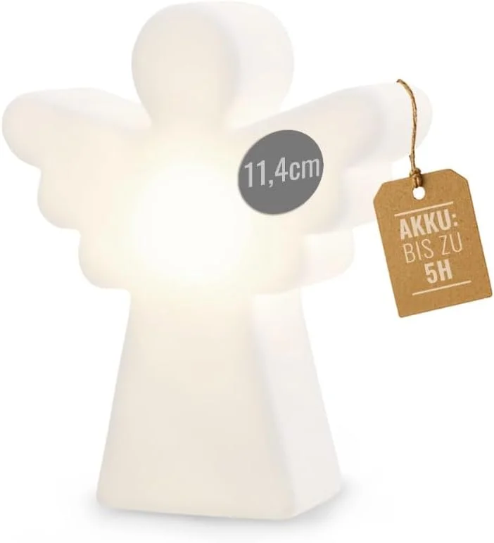 Besuche den 8 seasons-Store 8 seasons design LED Engel Mini-Leuchte Shining Angel Micro – Dekolampe 11 cm - kabellos mit Akku & USB-C aufladbar - Tischdeko, Adventsbeleuchtung, leuchtende Winterdeko, Weihnachten — Advent und Tisch
