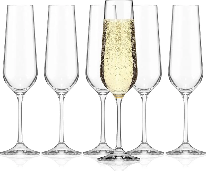 Besuche den Sahm-Store Sahm Sektgläser, 6er Set – 200 ml — Wein und Festtafel