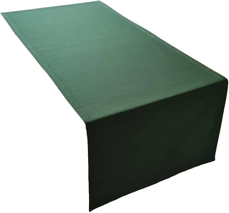 Besuche den Lemos Home-Store Lemos Home Hochwertiger Tischläufer Tischwäsche aus 100% Baumwolle Kollektion Konzept, Farbe & Größe wählbar (Tischläufer - 45x150cm, Olivgrün) — Küche & Haushalt