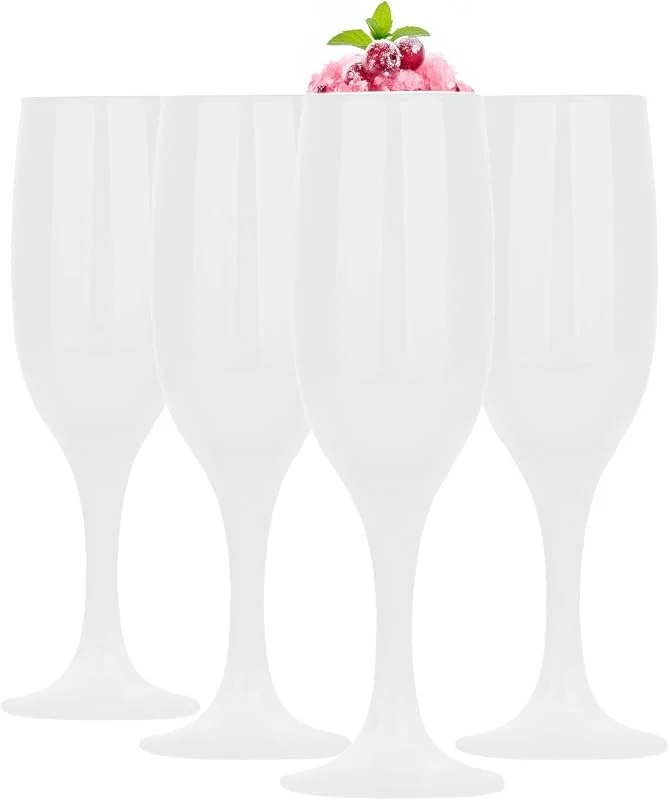 Besuche den Glasmark KROSNO 1992-Store Glasmark KROSNO, 150ml, Set von 4, Champagnerglas, Sektglas, Prosseco, Originelles Design, Spülmaschinenfest, einzigartige Form und Stil, Perfekt für zu Hause, Restaurants und Partys — Wein und Festtafel
