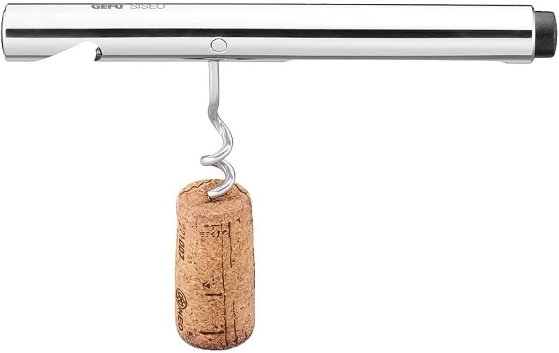 Besuche den GEFU-Store GEFU Korkenzieher SISEO - 2-in-1 Weinöffner mit Kapselheber & Edelstahl — Wein und Festtafel