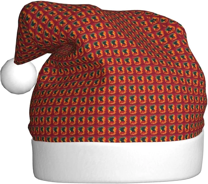 Marke: Tamiger Weihnachtsmützen mit Phoenix-Druck, saisonal festlich — Weihnachtsmode