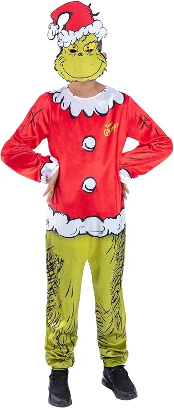 Besuche den Smiffys-Store Smiffys Dr Seuss The Grinch Santa Costume — Weihnachtsmode