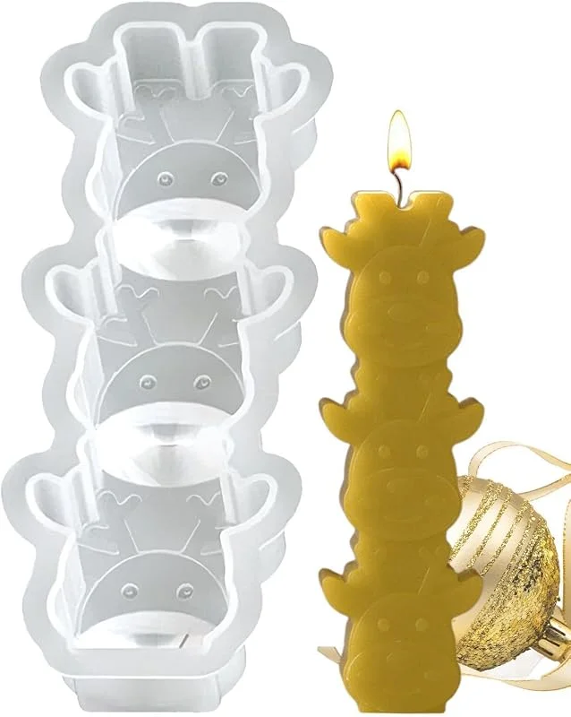 Marke: Generisch Weihnachts-Schokoladenformen 3 Kavitäten Wiederverwendbare — Weihnachtskueche