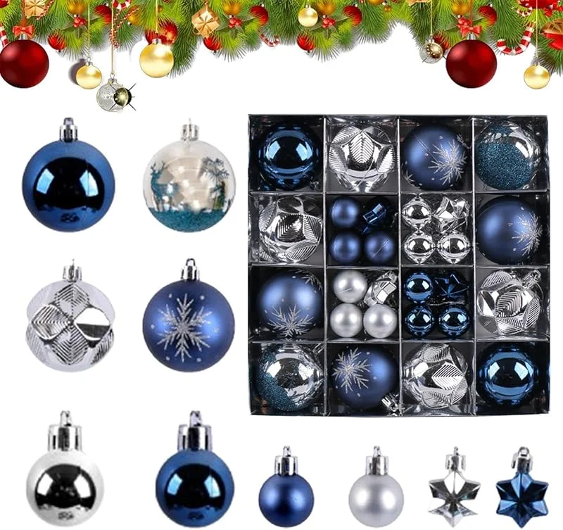 Marke: Generisch Christbaumschmuck 44 Stück bruchsichere Feiertagsanhänger — Weihnachtsdeko