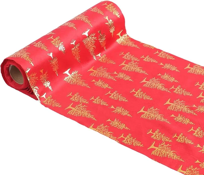 Marke: FUXIU Weihnachtliche Platzsets, Tischsets, Weihnachtsserie, Schreibtischunterlagen, Tischdekorationen, Plüsch-Textur, Tischdecke für Esszimmer-Dekorationen — Küche & Haushalt