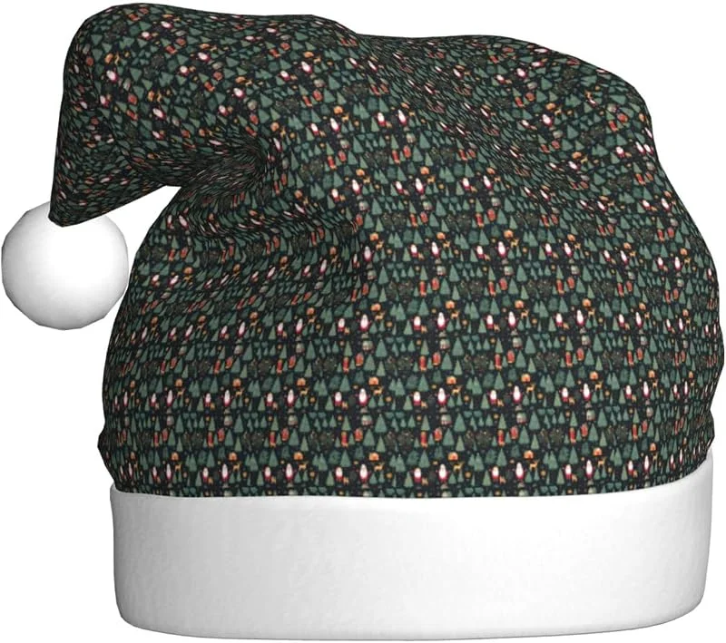 Marke: Tamiger Weihnachtsmützen mit Hirsch-Motiv, Weihnachtsmann-Aufdruck, saisonal — Weihnachtsmode