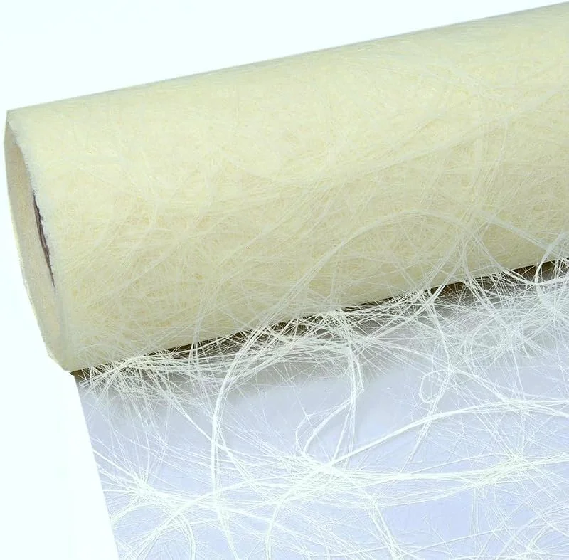Marke: Deko AS GmbH Sizoweb Tischband - 25 Meter Rolle + 100 Deko Sterne in Silber Gratis (30cm Breite, Creme) — Küche & Haushalt