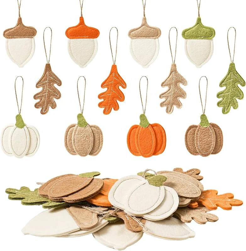 Besuche den DN DECONATION-Store DN DECONATION Filz Herbstdeko, Kürbis Tannenzapfen Weihnachten Hängedeko — Weihnachtsdeko