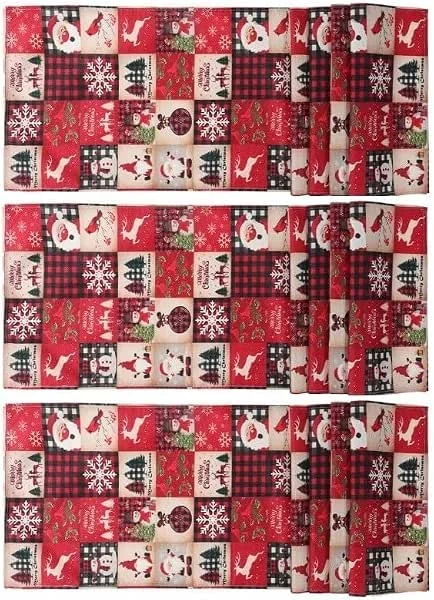 Marke: SiSinkal Weihnachts Tischläufer 33x183cm Karo Muster — Küche & Haushalt