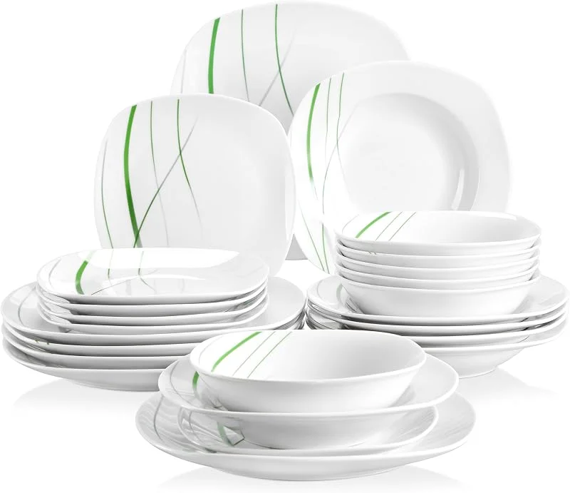 Besuche den VEWEET-Store VEWEET Serie AVIVA, 24-tlg Tafelservice 6 Personen Modern, Geschirrset — Advent und Tisch