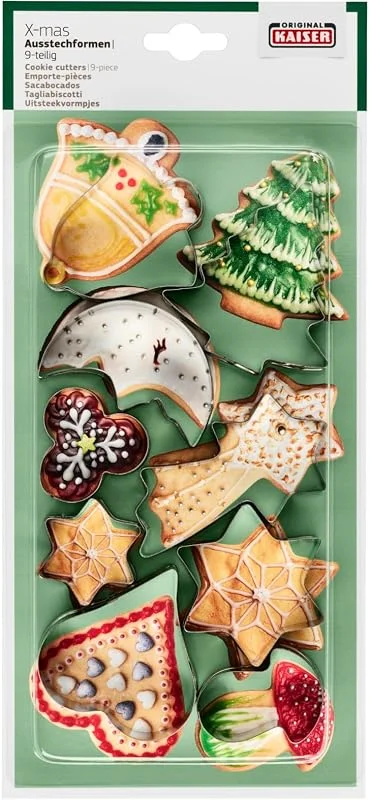 Besuche den ORIGINAL KAISER-Store Original Kaiser 2300612867 Keksausstecher, Plätzchenausstecher, Cookie Cutter, zum Ausstechen von Plätzchen, Keksen, Fondant, Blechstahl, Silber — Weihnachtskueche