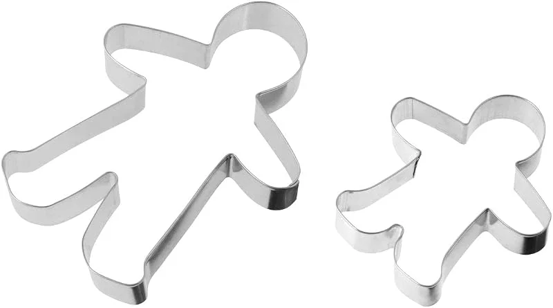 Besuche den Zenker-Store Zenker 44869 2er Set Ausstechformen Lebkuchenmann, 2 verschiedene Größen, Ausstecher Weihnachten, Keksausstecher Sandgestrahlt, Edelstahl, 16 cm und 10, 5 cm — Weihnachtskueche