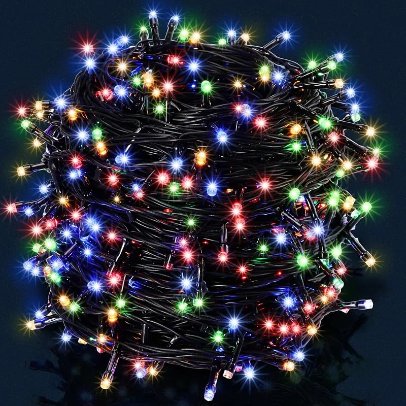 Besuche den Monzana-Store Monzana® Lichterkette 600 LED 60m Innen Außen IP44 Stromsparend Stecker Leuchtkette Weihnachten Weihnachtsbeleuchtung Weihnachtsdeko Girlande Bunt
