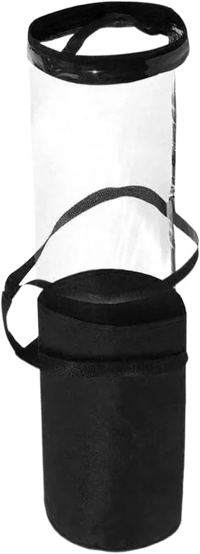 Marke: Generisch Geschenkpapier-Aufbewahrung, Weihnachts-Geschenkpapier-Rollenbehälter mit Griff, transparente Urlaubsdekorationsbox für multifunktionale für Gurtband, Band, Kartenzubehör — Küche & Haushalt