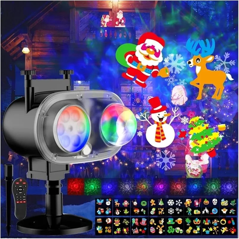 Marke: Generic YXWYXWA Projector Light, Halloween Holographic Projector Weihnachten Halloween Projector Lights Outdoor 3D OCEA-N Wave & 16 Muster wasserdichte Projektor für Innen Halloween für Halloween — Weihnachtsbeleuchtung