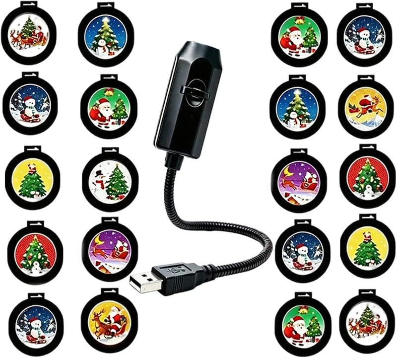 Marke: Generisch Weihnachts-Lichterprojektor Feiertagsmotiv-Beleuchtung und Partyzubehör — Weihnachtsbeleuchtung