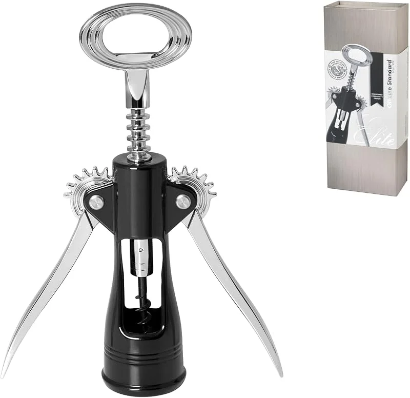 Marke: Officine Standard Elite Deckel Lifter – 2 Hebel, Stahl, schwarz, 9 x 5 x 2, 5 cm — Wein und Festtafel