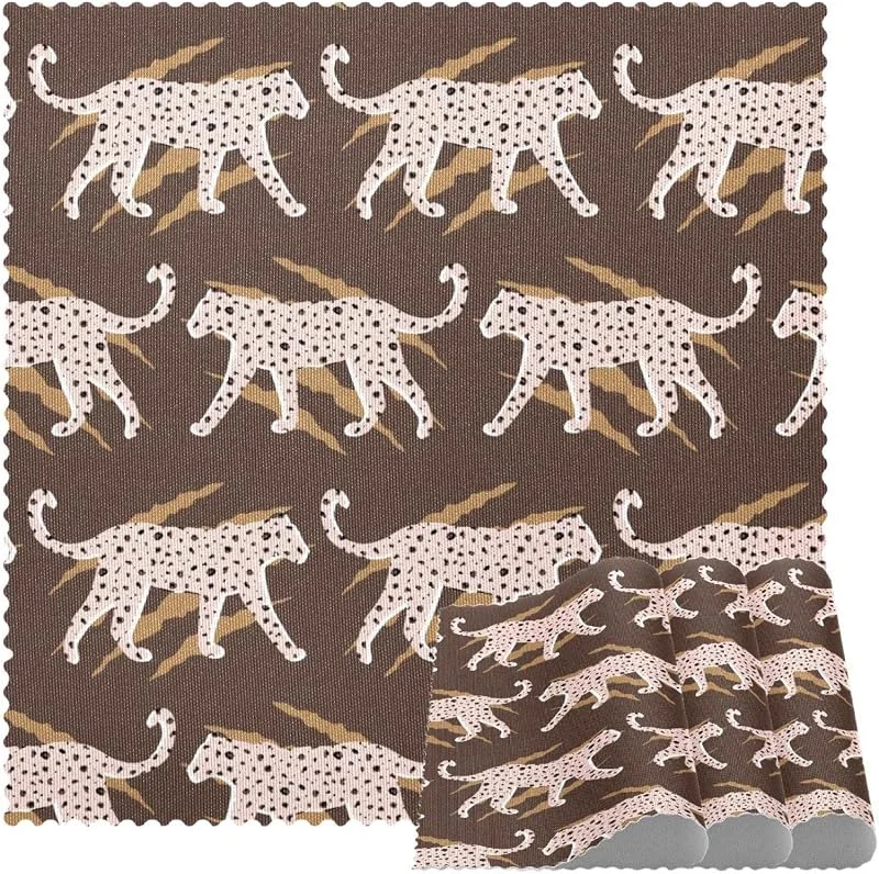 Marke: VAPOKF Rosa Leopard und Klaue Kratzer Platzsets Set von 1 für Esstisch Waschbar Rutschfest Platzset für Weihnachten Urlaub Geburtstag Party Tisch — Küche & Haushalt