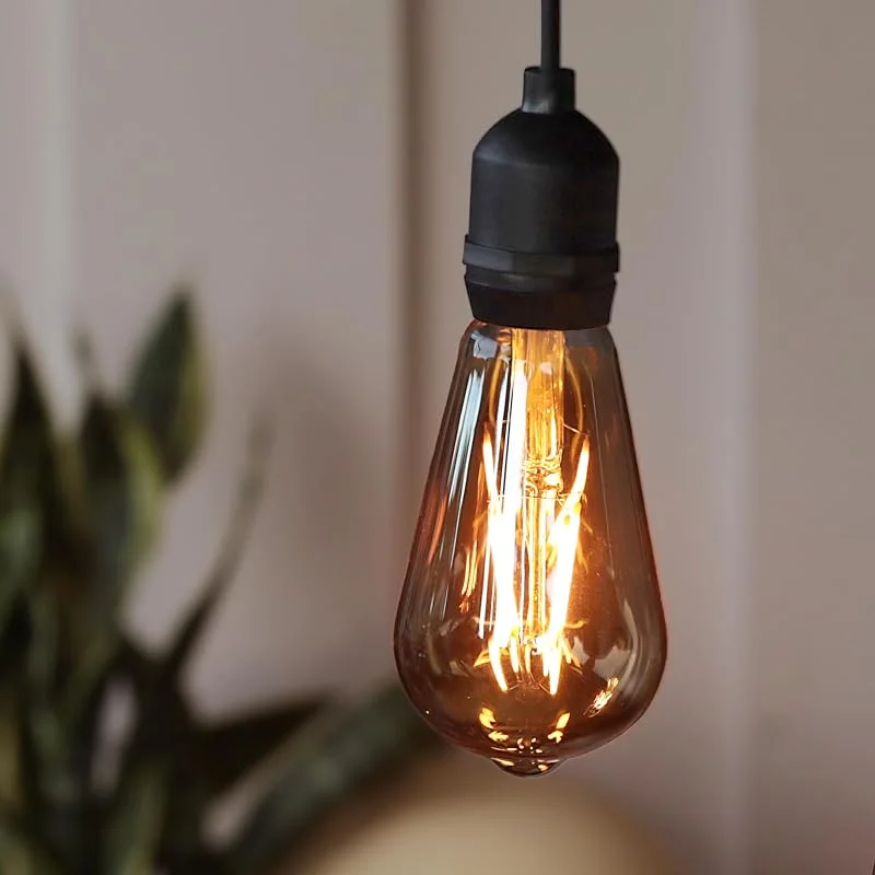 Besuche den hellum-Store hellum Hängelampe mit Batterie, Fernbedienung Timer outdoor Ø6, 4x13, 8cm — Kerzenlicht Abendessen