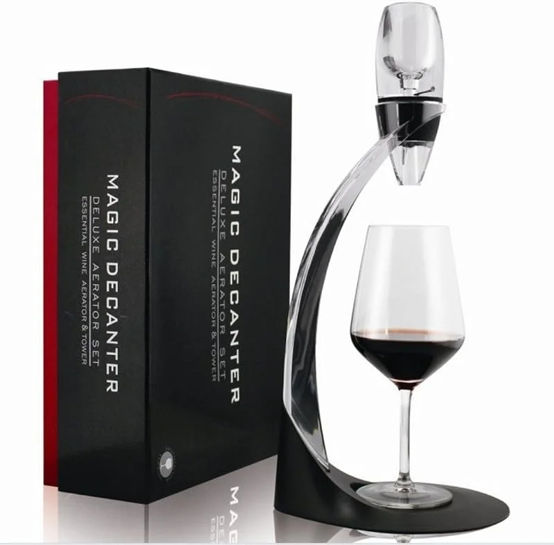 Marke: Seakin seakin Kit Komplettset Weindekanter, ausgezeichneten Dekanter-Belüfter Wein de Luxe mit Halterung Filter und Sockel für Weinkenner – Besser als einer Dekanter — Wein und Festtafel