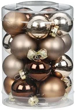 Marke: MAGIC Weihnachtskugeln Glas 3cm x 20 Stück kleine Christbaumkugeln elegant Lounge — Weihnachtsdeko