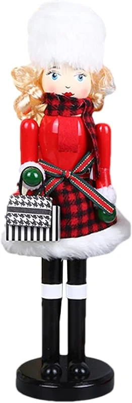 Marke: Fravsiu Weihnachts Nussknacker Damen Figuren Schreibtisch-Display Ornament — Weihnachtsdeko