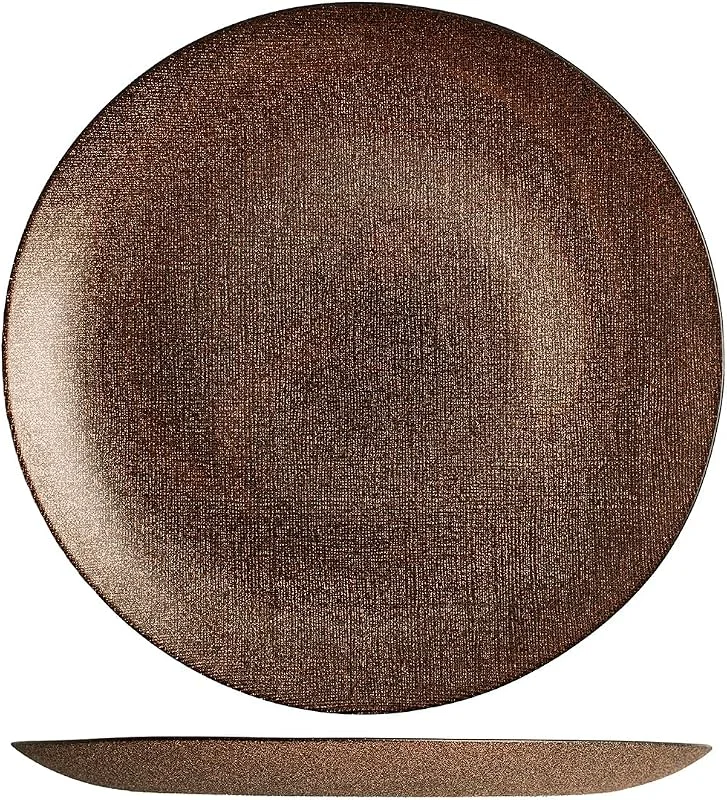 Marke: H&H H&H Set 6 Piatti Piani Regent Bronzo Glitter Cm28 — Advent und Tisch